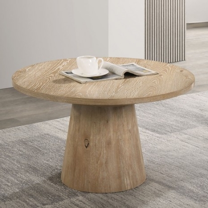 Furniture Of America Halewood Contemporary Engineered Wood, Oak Veneer, Rubberwood Oak Cocktail Table | FM4222NT-C-PK