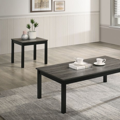 Furniture Of America Findlay Contemporary Engineered Wood, Paper, Rubberwood Gray 3 Pc. Table Set | FM42900GY-3PK-END TABLE