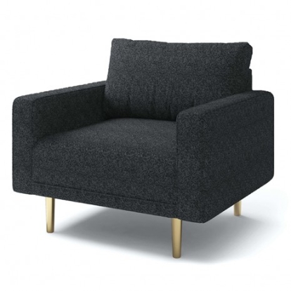 Furniture Of America Elverum Contemporary Boucle, Solid Wood, Others Black Chair | FM61000BK-CH
