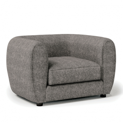 Furniture of America Verdal Contemporary Boucle Solid with Wood Charcoal Gray Chair Model FM61001GY-CH