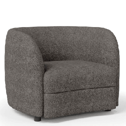 Furniture of America Versoix Contemporary Boucle Solid with Wood Charcoal Gray Chair Model FM61003GY-CH
