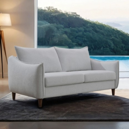 Furniture Of America Vermon Contemporary Chenille, Foam, Solid Wood, Others Light Gray Loveseat | FM61004LG-LV