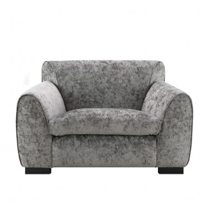 Furniture of America Severo Contemporary Chenille Foam Solid with Wood Light Gray Chair Model FM61005GY-CH