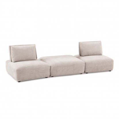 Furniture Of America Stavanger Contemporary Boucle, Solid Wood, Others Light Brown 2-Seater W/ Square Ot | FM63001LB-C