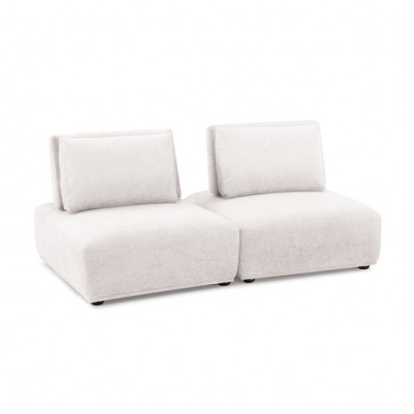 Furniture Of America Stavanger Contemporary Boucle, Solid Wood, Others White 2-Seater | FM63001WH-B