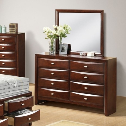 Furniture of America Zosimo Transitional Engineered with Wood Solid with Wood Dark Cherry Dresser Model FM7210CH-D