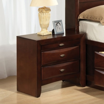 Furniture of America Zosimo Transitional Engineered with Wood Solid with Wood Dark Cherry Night Stand Model FM7210CH-N