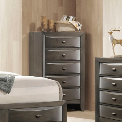 Furniture of America Zosimo Transitional Engineered with Wood Solid with Wood Gray Chest Model FM7210GY-C