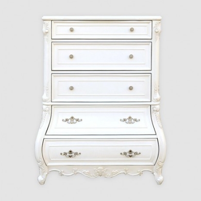 Furniture of America Valentini Traditional Solid with Wood White Chest Model FM7419WH-C