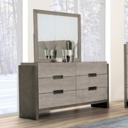 Furniture of America Gristalt Contemporary Engineered with Wood Solid with Wood Stone Gray Dresser ( with Felt Line No Jewelry Tray) Model FM7597GY-D