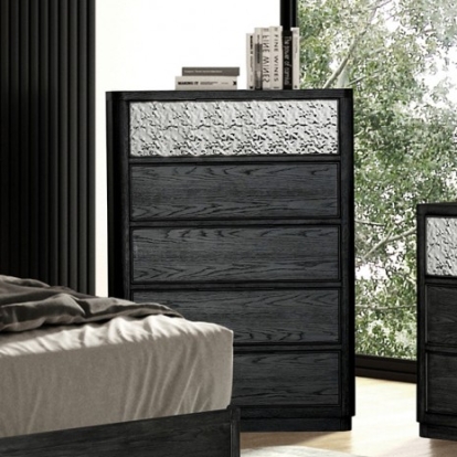 Furniture of America Sterling West Modern Contemporary Engineered with Wood Oak Veneer Solid Rubberwood Ash Gray Chest Model FM79001ES-C