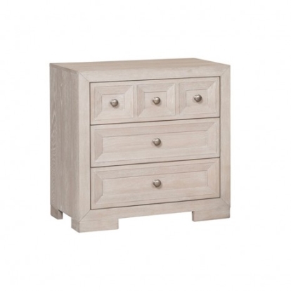 Furniture of America Hatton Cross Modern Classic Engineered with Wood Solid Rubberwood White Oak Veneer Tawny Nightstand Model FM79011NT-N