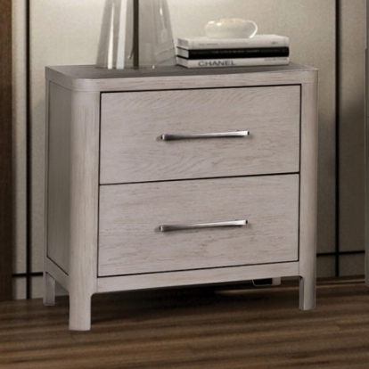 Furniture Of America Fareham Modern Engineered Wood, Oak Veneer, Solid Rubberwood Oak Nightstand | FM79013AK-N