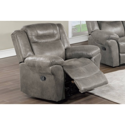 Poundex Manual Glider/Recliner Single Model F8737