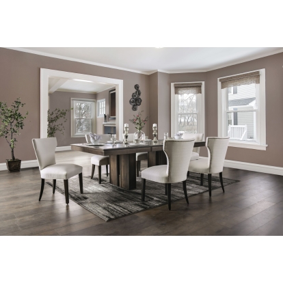 Kassidy Beige/Espresso Dining Table Model FOA3004T-TABLE by Furniture of America