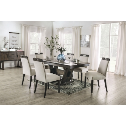 Tamara Beige/Gray Dining Table Model FOA3005T-TABLE by Furniture of America