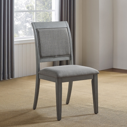 Marla Gray Side Chair (Set of 2) Model FOA3785SC-2PK by Furniture of America