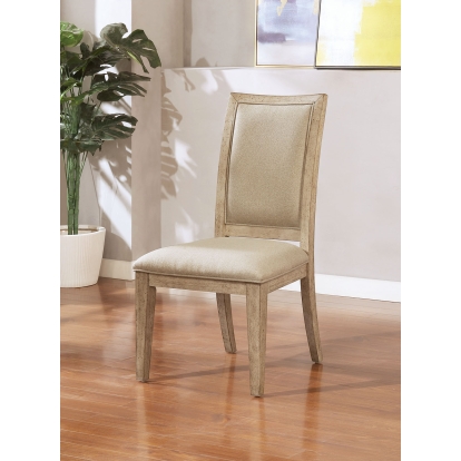 Cerise Natural Tone/Beige Side Chair (Set of 2) Model FOA3786SC-2PK by Furniture of America