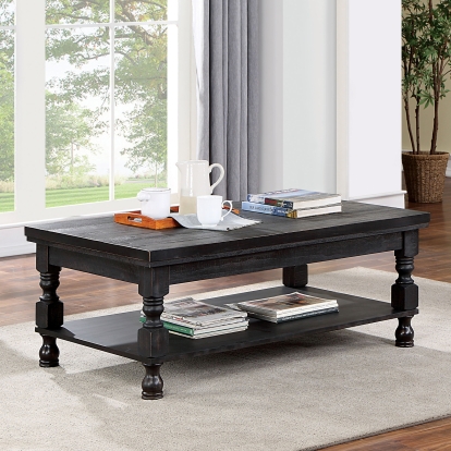 Calandra Antique Black Coffee Table Model FOA4908BK-C by Furniture of America