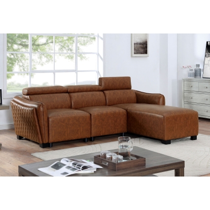 Holmestrand Brown Sectional Model FOA6484BR-SECT by Furniture of America