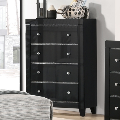 Magdeburg Black Chest Model FOA7038BK-C by Furniture of America