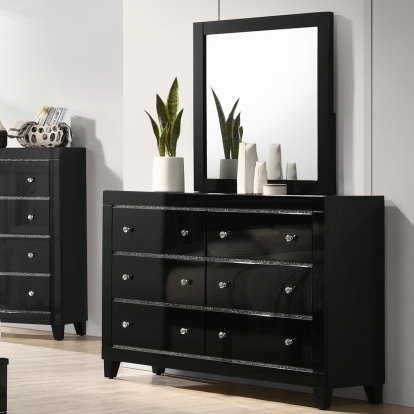 Magdeburg Black Dresser Model FOA7038BK-D by Furniture of America