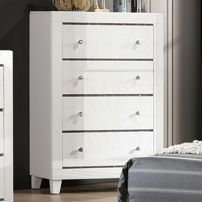 Magdeburg White Chest Model FOA7038WH-C by Furniture of America