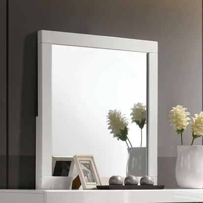 Magdeburg White Mirror Model FOA7038WH-M by Furniture of America