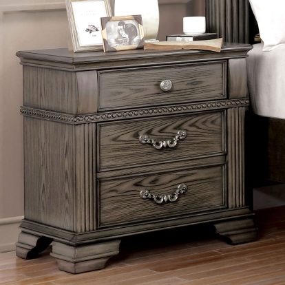Pamphilos Gray Night Stand Model FOA7144GY-N by Furniture of America