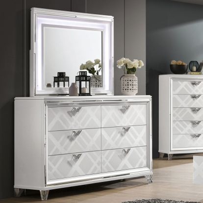 Emmeline White Dresser Model FOA7147WH-D by Furniture of America