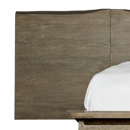 Furniture of America Bridgewater Transitional Solid with Wood Veneer Light Walnut Headboard Panels Model FOA7490PL