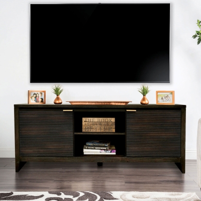 Laurentian Dark Walnut Media Chest Model FOA7514TV by Furniture of America