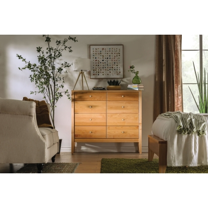 Willamette Light Oak 8-Drawer Chest Model FOA7602C-8D by Furniture of America