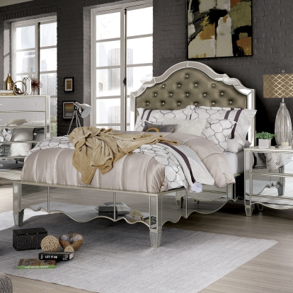 Eliora Silver Queen Bed Model FOA7890Q-BED by Furniture of America