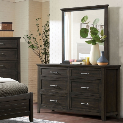 Alaina Walnut Dresser with Support Rail Model FOA7916D by Furniture of America
