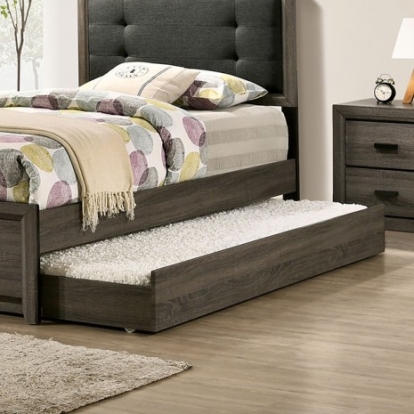 Furniture of America Roanne Transitional Solid with Wood Veneer Gray Trundle Model FOA7927TR