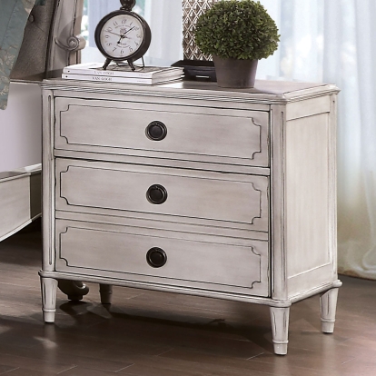 Esther Antique White Night Stand Model FOA7929N by Furniture of America