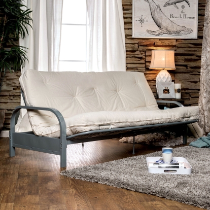 Knox White 8" White Futon Mattress Model FP-2406NN by Furniture of America