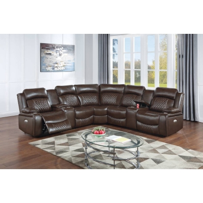 Poundex Power Reclining Sectional Model F86632