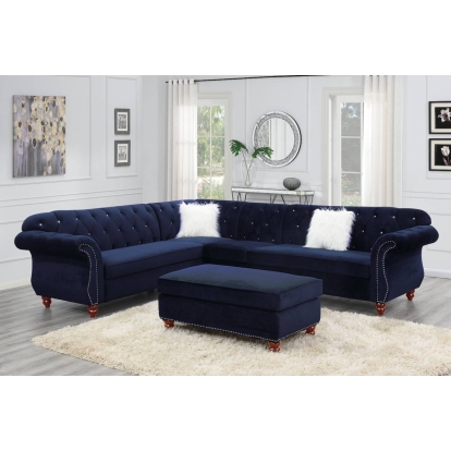 Poundex 4-Piece Sectional Set Model F6434