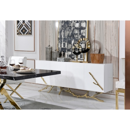 VIG Furniture White Buffet SKU VGVCG8111-WHTGLD - Product ID 73909A