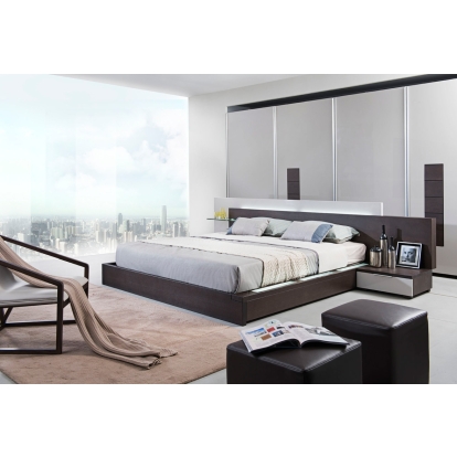 VIG Furniture Multi-Toned Bed SKU VGWCC151A-BRN - Product ID 17658|17659