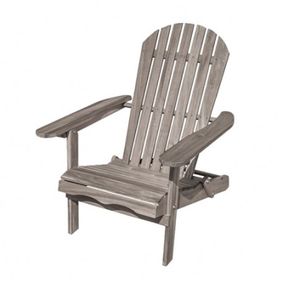Furniture of America Elk Rustic Eucalyptus with Wood Gray Adirondrack Chair Model GM-1021GY