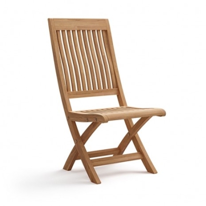 Furniture Of America Nusa Contemporary Natural Natural Folding Armless Chair | GM-2038