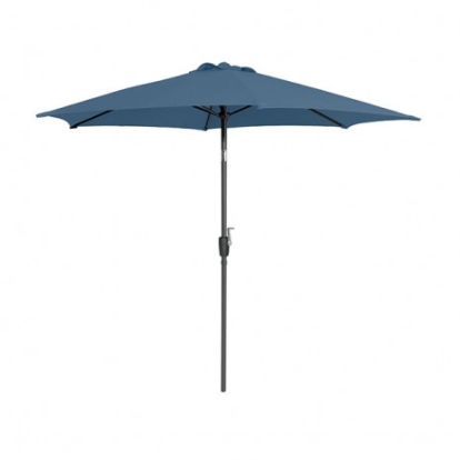 Furniture of America Halo Modern Polyester Steel Light Sapphire Round Tilting Umbrella Model GM-3002LS