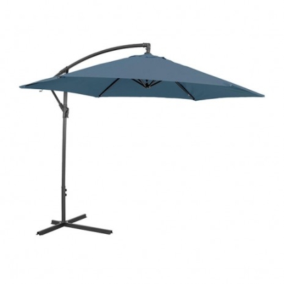 Furniture of America Glam Modern Polyester Steel Light Sapphire Cantilever Umbrella with Led Model GM-3003LS