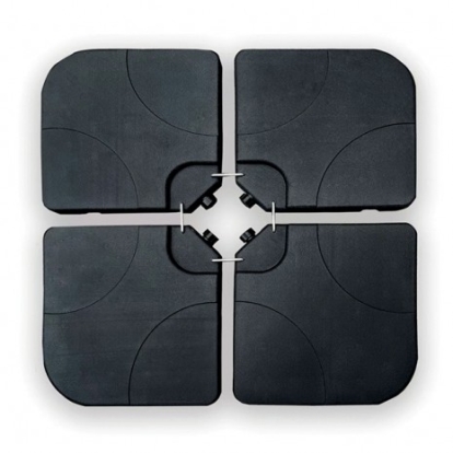 Furniture of America Tangram Contemporary Plastic-High Density Polyethelene (Hdpe) Black Umbrella Base with Handle Model GM-3006