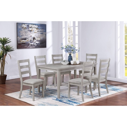Poundex 7-Pcs Dining Set Model F2627
