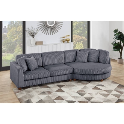Poundex 2-Piece Sectional Set Xl Model F8457