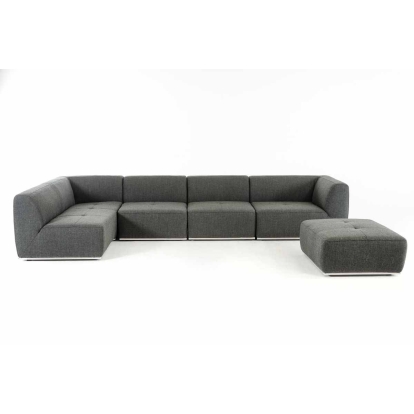VIG Furniture Gray/Grey Sectional Sofa SKU VGKK-2388-LAF-D-240 - Product ID 79809